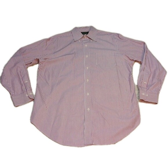 Lauren Ralph Lauren Other - Lauren Ralph Lauren Mens Dress Shirt 16 34/35 Purple Striped Button Up LRL L